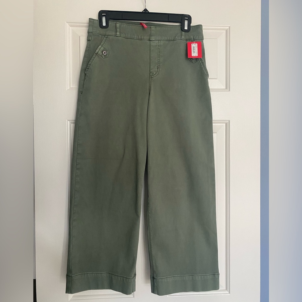 Spanx Twill Cropped Wide Leg pant